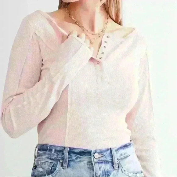 Free People Tops - NWT Free People Sloane Bodysuit pink nectar
